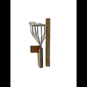 HIC Kitchen 2-in-1 Mix n Masher Potato Masher 18/8 Stainless Steel Silver